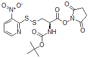 CAS#: 100108-75-6, (2,5-Dioxopyrrolidin-1-Yl) (2R)-2-[(2-Methylpropan-2-Yl)Oxycarbonylamino]-3-(3-Nitropyridin-2-Yl)Disulfanylpropanoate
