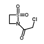 CAS#: 100181-28-0, 2-Chloro-1-(1,1-Dioxido-1,2-Thiazetidin-2-Yl)Ethanone