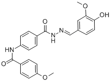 CAS#: 100278-35-1, 4-(4-Methoxybenzamido)Benzoic Acid 2-(4-Hydroxy-3-Methoxybenzylidene)Hydrazide