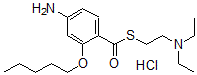 CAS#: 100311-10-2, 4-Amino-2-Pentyloxythio-Benzoic Acid S-(2-(Diethylamino)Ethyl) Ester monohydrochloride