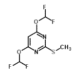 CAS#: 100478-25-9, 4,6-Bis(Difluoromethoxy)-2-(Methylsulfanyl)Pyrimidine