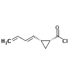CAS#: 100515-96-6, (1R,2R)-2-[(1E)-1,3-Butadien-1-Yl]Cyclopropanecarbonyl Chloride