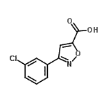 CAS#: 100517-43-9, 3-(3-Chlorophenyl)-1,2-Oxazole-5-Carboxylic Acid