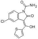 CAS#: 100599-27-7, 5-Chloro-2-Oxo-3-(Thiophene-2-Carbonyl)-3H-Indole-1-Carboxamide