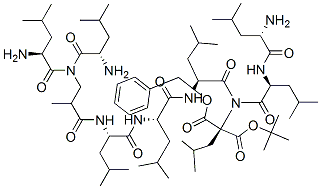 CAS#: 100642-98-6, Tert-Butoxycarbonylleucyl-Leucyl-Leucyl-Leucyl-Aminoisobutyryl-Leucyl-Leucyl-Leucyl-Leucine Benzyl Ester