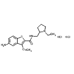 CAS#: 100683-81-6, 5-Amino-N-[(1-Ethylpyrrolidin-2-Yl)Methyl]-3-Methoxy-Benzothiophene-2-Carboxamide Dihydrochloride