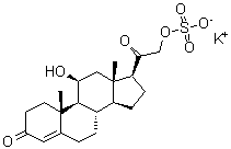 CAS#: 100775-23-3, Potassium (11beta)-11-Hydroxy-3,20-Dioxopregn-4-En-21-Yl Sulfate