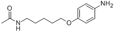 CAS 登录号：100800-28-0， N-(5-(4-氨基苯氧基)戊基)-乙酰胺
