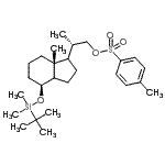 CAS 登录号：100928-04-9， (2S)-2-[(4S,7aR)-4-{[二甲基(2-甲基-2-丙基)硅烷基]氧基}-7A-甲基八氢-1H-茚-1-基]丙基4-甲基苯磺酸酯