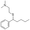 CAS 登录号：101086-85-5， 2-(alpha-丁基苄基硫代)-N,N-二甲基乙基胺