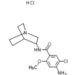 CAS#: 101303-98-4, 4-Amino-N-(1-Azabicyclo[2.2.2]Oct-3-Yl)-5-Chloro-2-Methoxybenzamide Hydrochloride (1:1)