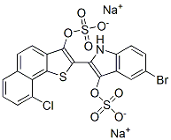 CAS#: 10134-35-7, Disodium 5-Bromo-2-[9-Chloro-3-(Sulphonatooxy)Naphtho[1,2-b]Thien-2-Yl]-1H-Indol-3-Yl Sulphate