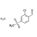 CAS#: 101349-95-5, 2-Chloro-4-(Methylsulfonyl)Benzaldehyde Hydrate (1:1)