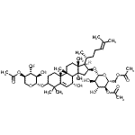 CAS 登录号：101365-10-0， (4R,7R,8Xi,9beta,16beta)-1-[(4-O-乙酰基-beta-D-吡喃木糖基)氧基]-7-羟基-9,10,14-三甲基-4,9-环-9,10-开链胆甾-5,24-二烯-16-基4,6-二-O-乙酰基-beta-D-吡喃葡萄糖苷