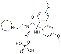 CAS#: 101564-64-1, 5,5-Bis(p-methoxyphenyl)-3-(2-piperidinoethyl)hydantoin hemisulfate