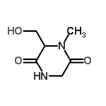 CAS 登录号：101623-20-5， 6-(羟基甲基)-1-甲基-2,5-哌嗪二酮