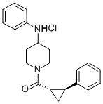 CAS#: 101670-77-3, Ketone, 4-Anilinopiperidino 2-Phenylcyclopropyl, Hydrochloride