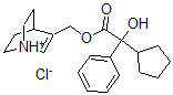 CAS#: 101710-75-2, 1-Azoniabicyclo[2.2.2]Oct-2-En-3-Ylmethyl 2-Cyclopentyl-2-Hydroxy-2-Phenylacetate Chloride