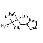 CAS#: 101804-05-1, 1-{[Dimethyl(2-Methyl-2-Propanyl)Silyl]Methyl}-1H-1,2,4-Triazole