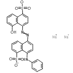 CAS#: 10190-75-7, Disodium 4-[(4-Anilino-5-Sulfonato-1-Naphthyl)Diazenyl]-5-Hydroxy-1-Naphthalenesulfonate