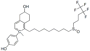 CAS#: 101908-22-9, (5S,6S)-6-(4-Hydroxyphenyl)-6-Methyl-5-[9-(4,4,5,5,5-Pentafluoropentylsulfinyl)Nonyl]-7,8-Dihydro-5H-Naphthalen-2-Ol