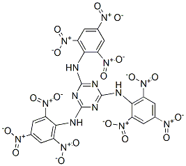 CAS 登录号：10201-29-3， N,N',N''-三(2,4,6-三硝基苯基)-1,3,5-三嗪-2,4,6-三胺