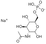 CAS 登录号:102029-88-9, 2-(乙酰氨基)-2-脱氧-D-吡喃葡萄糖6-(磷酸二氢酯)二钠盐