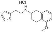CAS#: 102120-96-7, N-(1,2,3,4-Tetrahydro-5-Methoxy-2-Naphthalenyl)-2-Thiopheneethanamine Hydrochloride (1:1)