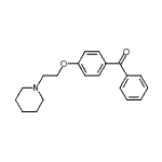 CAS#: 102156-42-3, Phenyl-[4-[2-(1-Piperidyl)Ethoxy]Phenyl]Methanone