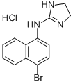 CAS 登录号：102280-42-2， N-(4-溴萘-1-基)-4,5-二氢咪唑-1-鎓-2-胺氯化物