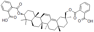 CAS#: 102416-29-5, 2-[[(3S,4aR,6aR,6bS,8aS,11S,14aR,14bS)-11-[(2-Carboxybenzoyl)Oxymethyl]-4,4,6a,6b,8a,11,14b-Heptamethyl-1,2,3,4a,5,6,7,8,9,10,12,14a-Dodecahydropicen-3-Yl]Oxycarbonyl]Benzoic Acid