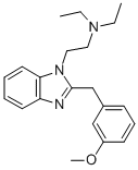 CAS 登录号:102516-96-1, 1-(2-二乙基氨基乙基)-2-(3-甲氧基苄基)-苯并咪唑