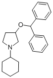 CAS#: 102584-43-0, 1-Cyclohexyl-3-[Di(Phenyl)Methoxy]Pyrrolidine