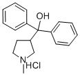 CAS 登录号:102584-48-5, (1-甲基吡咯烷-3-基)-二苯基甲醇盐酸盐