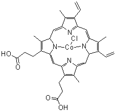 CAS#: 102601-60-5, Chloro[3,3'-(3,7,12,17-Tetramethyl-8,13-Divinyl-2,18-Porphyrindiyl-kappa<Sup>2</Sup>N<Sup>21</Sup>,N<Sup>23</Sup>)Dipropanoato(2-)]Cobalt
