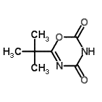 CAS#: 102618-91-7, 6-(2-Methyl-2-Propanyl)-2H-1,3,5-Oxadiazine-2,4(3H)-Dione
