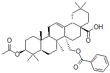 CAS#: 102637-05-8, (4aS,6aR,6aR,6bR,8aR,10S,12aR,14bS)-10-Acetyloxy-6a-(Benzoyloxymethyl)-2,2,6b,9,9,12a-Hexamethyl-1,3,4,5,6,6a,7,8,8a,10,11,12,13,14b-Tetradecahydropicene-4a-Carboxylic Acid