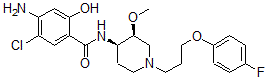 CAS 登录号：102671-04-5， 4-氨基-5-氯-N-[(3S,4R)-1-[3-(4-氟苯氧基)丙基]-3-甲氧基哌啶-4-基]-2-羟基苯甲酰胺