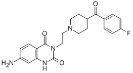 CAS#: 102745-99-3, 7-Amino-3-[2-[4-(4-Fluoro-2-Tritiobenzoyl)Piperidin-1-Yl]Ethyl]-1H-Quinazoline-2,4-Dione