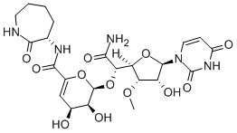CAS#: 102770-00-3, (4S,5S,6S)-6-[(1R)-2-Amino-1-[(2S,3S,4R,5R)-5-(2,4-Dioxopyrimidin-1-Yl)-4-Hydroxy-3-Methoxyoxolan-2-Yl]-2-Oxoethoxy]-4,5-Dihydroxy-N-[(3S)-2-Oxoazepan-3-Yl]-5,6-Dihydro-4H-Pyran-2-Carboxamide