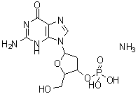 CAS#: 102783-49-3, 2-Amino-9-(2-Deoxy-3-O-Phosphonopentofuranosyl)-3,9-Dihydro-6H-Purin-6-One Ammoniate (1:1)