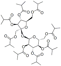 CAS#: 102787-19-9, [(2S,3S,4R,5R)-4-(2-Methylpropanoyloxy)-2,5-Bis(2-Methylpropanoyloxymethyl)-2-[(2R,3R,4S,5R,6R)-3,4,5-Tris(2-Methylpropanoyloxy)-6-(2-Methylpropanoyloxymethyl)Oxan-2-Yl]Oxyoxolan-3-Yl] 2-Methylpropanoate