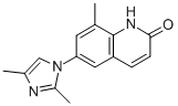 CAS#: 102791-47-9, 6-(2,4-Dimethylimidazol-1-Yl)-8-Methyl-1H-Quinolin-2-One
