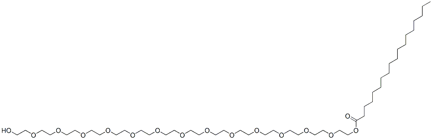CAS#: 10289-94-8, 41-Hydroxy-3,6,9,12,15,18,21,24,27,30,33,36,39-tridecaoxahentetracontyl stearate