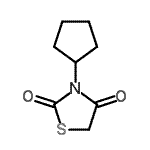 CAS#: 102936-72-1, 3-Cyclopentyl-1,3-Thiazolidine-2,4-Dione