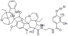 CAS#: 102976-56-7, N-(4-Azido-3-iodosalicyl)-N'-beta-aminoethylvindesine