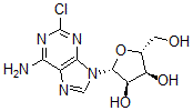 CAS 登录号：103090-47-7， (2R,3R,4S,5R)-2-(6-氨基-2-氯嘌呤-9-基)-5-(羟基甲基)四氢呋喃-3,4-二醇