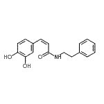 CAS#: 103188-47-2, (2Z)-3-(3,4-Dihydroxyphenyl)-N-(2-Phenylethyl)Acrylamide