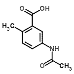 CAS 登录号：103204-70-2， 5-乙酰氨基-2-甲基苯甲酸