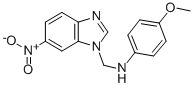 CAS#: 103248-24-4, 4-Methoxy-N-[(6-Nitrobenzimidazol-1-Yl)Methyl]Aniline